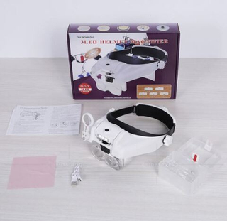 Лупа налобная с подсветкой 82000MC