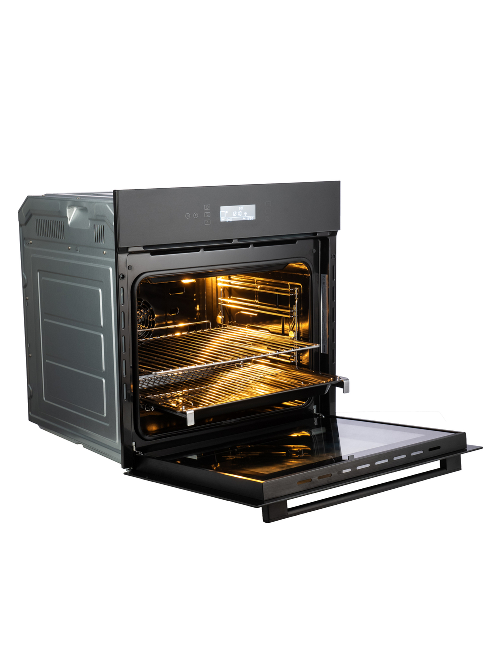 Духовой шкаф электрический встраиваемый MBO 6711W-NMT (BLACK) черный нано- матовое стекло, 70л, 11 режимов, до 250 Со (MACBI)
