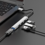ХАБ 4-в-1 HB26 4 in 1 adapter(Type-C to USB3.0+USB2.0*3)