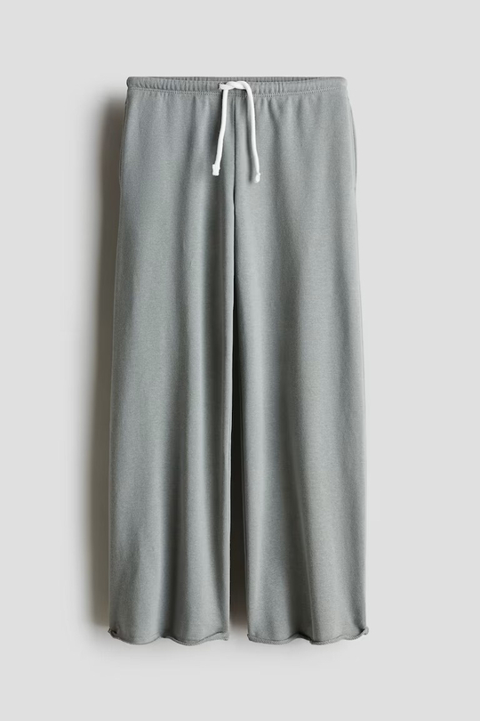 H&M Брюки широкого кроя, серый