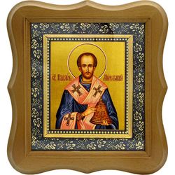 Павлин Милостивый, Ноланский, епископ, святитель. Икона на холсте.