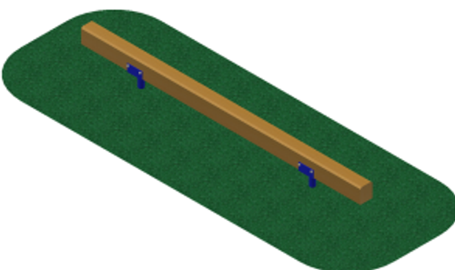 БРЕВНО ГИМНАСТИЧЕСКОЕ УЛИЧНОЕ ДЕРЕВО м