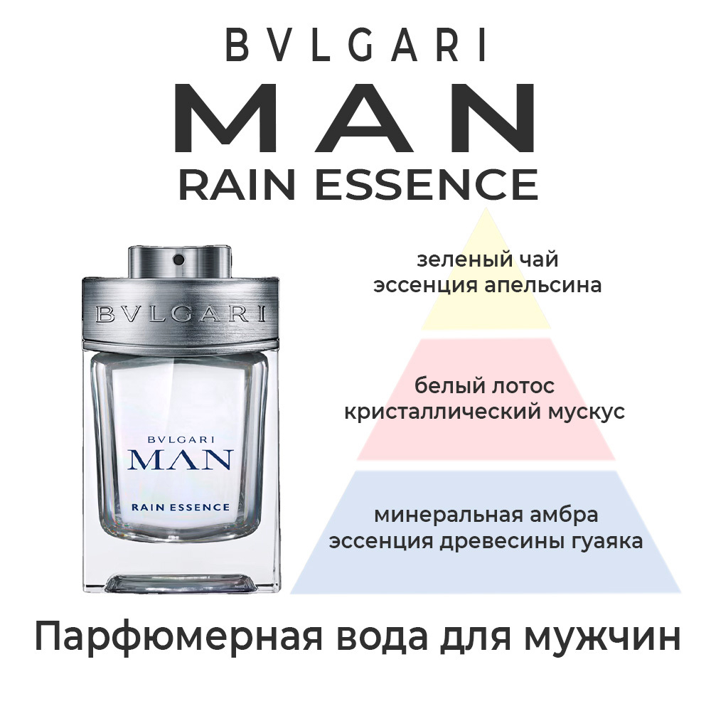 Bvlgari Man Rain Essence — парфюмерная вода для мужчин. Описание аромата.