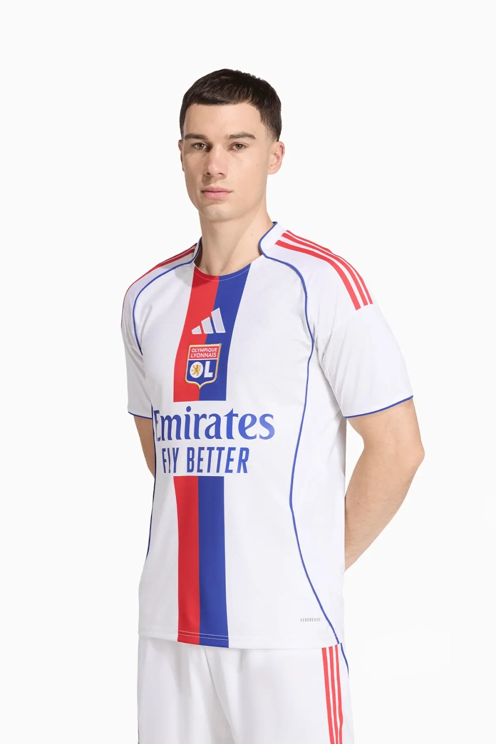 Футболка adidas Olympique Lyon 25/26 Home - белый