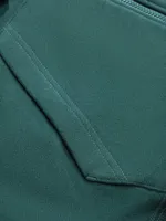 Худи Hardlunch Logo на молнии темно-зеленый