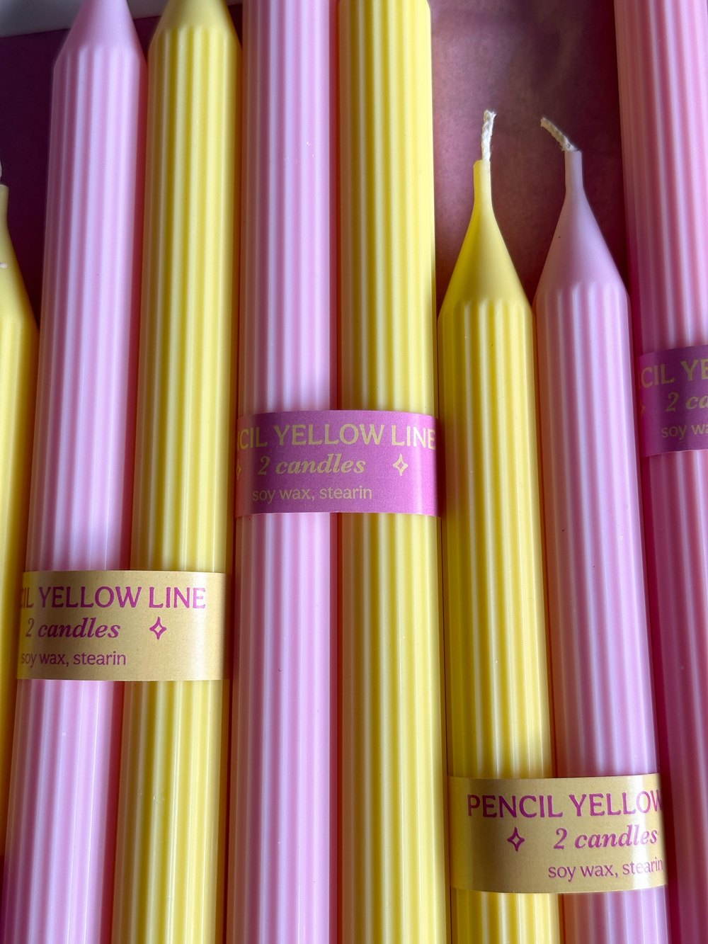 Набор из 2 свечей Pencil Pink Lemonade