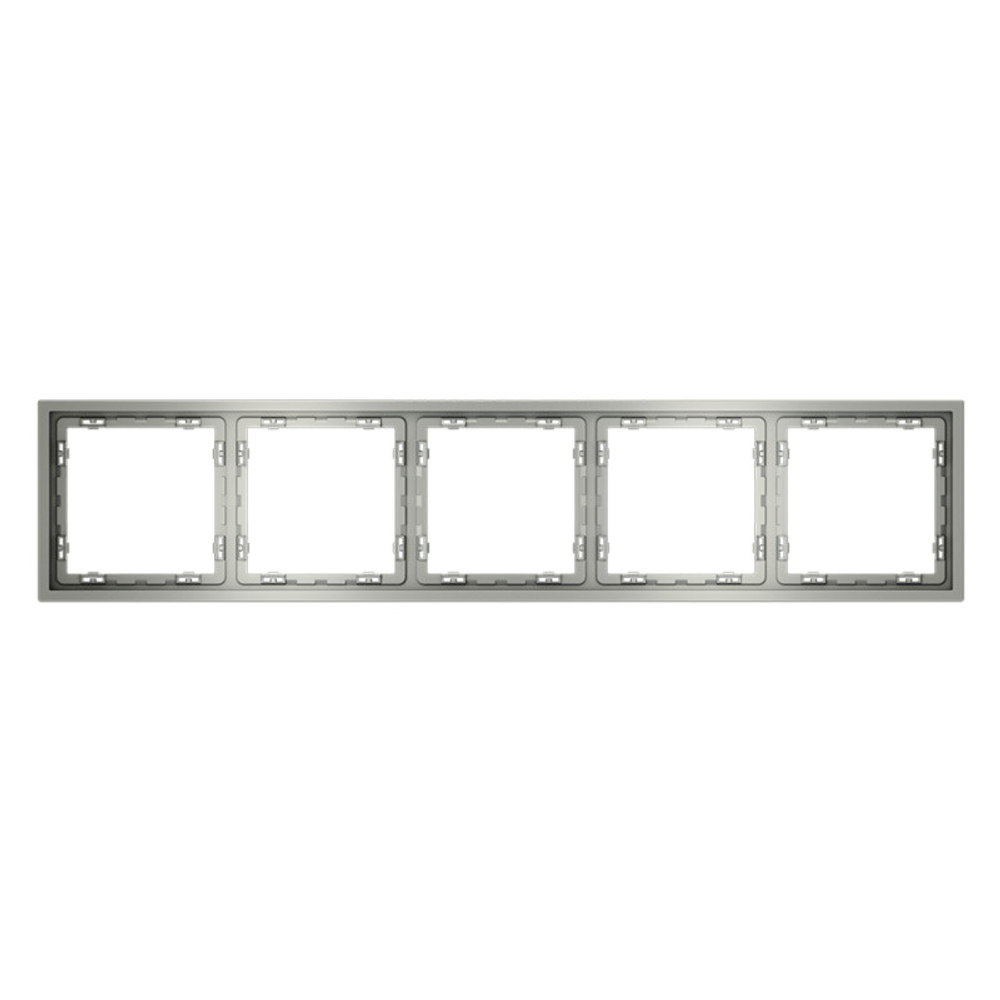 Рамка пластиковая VOLTUM S70 на 5 постов, (сталь)