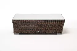 "Капучино" журнальный столик из искусственного ротанга (гиацинт), цвет коричневый