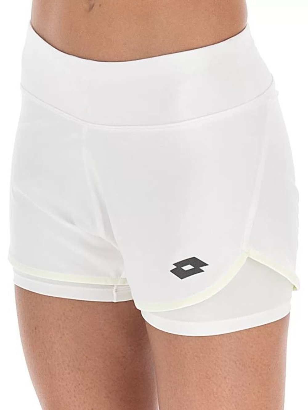 Женские Шорты теннисные Lotto Tech W II D1 - белый