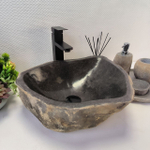 Раковина из речного камня RS-63852 (43*39*15) 0121