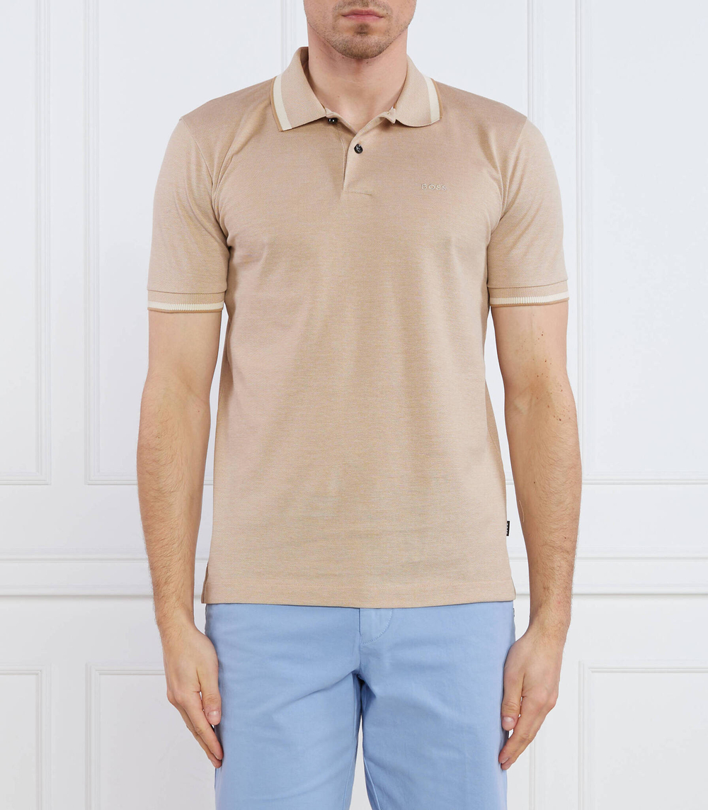 Поло BOSS BLACK - бежевый(50486172)