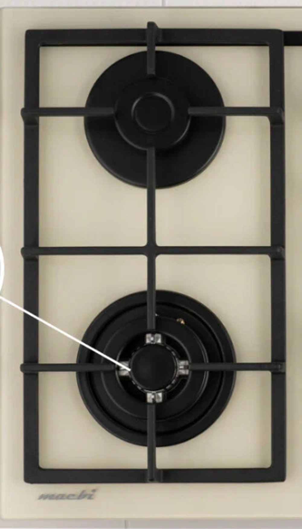 Поверхность газовая встраивамая MACBI MBH 641 WFGIR (IVOR) беж, стекло,конф 4,600*520 мм