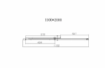 Душевая дверь Vincea Dice 110 VDS-4D110CL стекло прозрачное/профиль хром