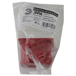 Розетка ЭРА R(OUT)-16-3P-PE-N-IP44 стационарная наружная 115 3Р+РЕ+N 16А 380В IP44 | Силовые разъёмы