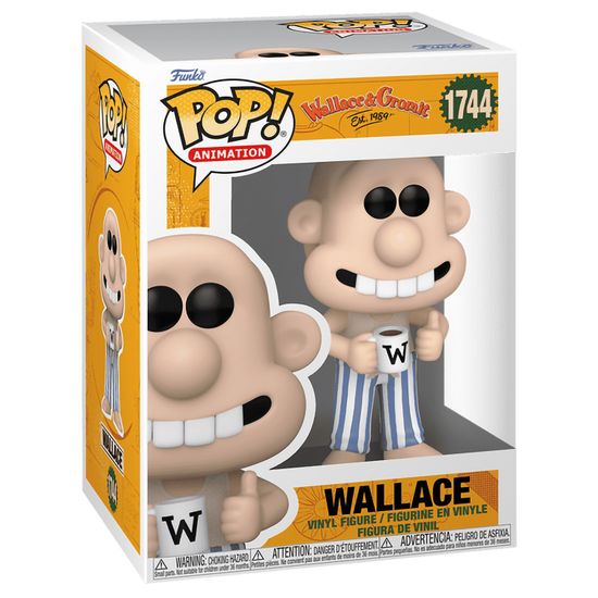Фигурка Funko POP! Movies Wallace & Gromit Wallace (in Pajamas) (1744) 79780 / Фигурка Фанко ПОП! по мотивам серии мультфильмов "Уоллес и Громит", Уоллес