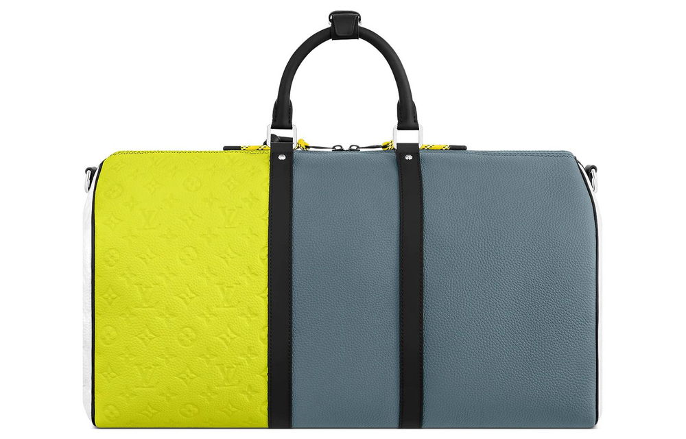 LOUIS VUITTON Keepall 50B Blue/Yellow