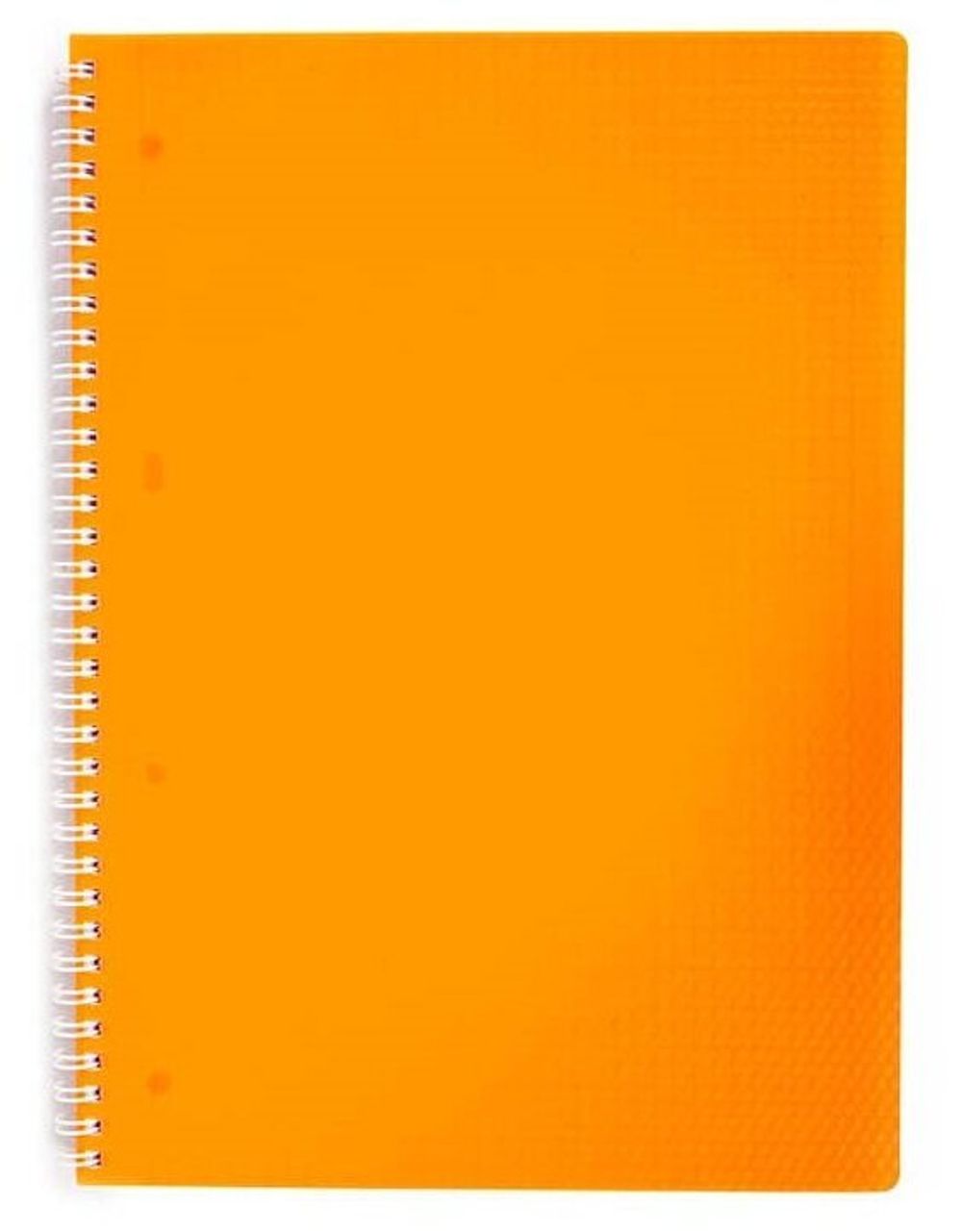 Тетрадь А4, 80 л., HATBER, гребень, клетка, обложка пластик, "DIAMOND NEON-ОРАНЖЕВАЯ", 80Т4B1гр_02035, T165515