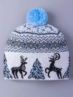 Шапка зимняя вязаная детская