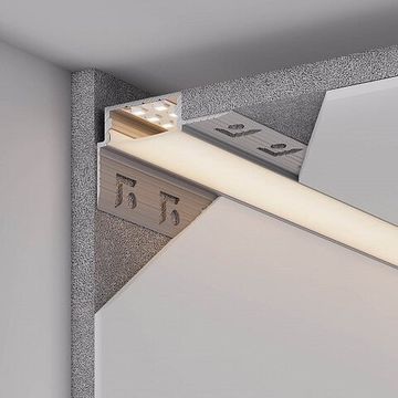 Профиль для ГКЛ 2м 054183 FANTOM-W20-H10-EDGE-2000 ANOD серебристый Arlight