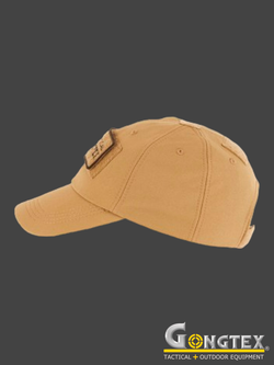 Бейсболка (кепка) демисезонная Gongtex Softshell Cap Waterproof с велкро панелью. Койот
