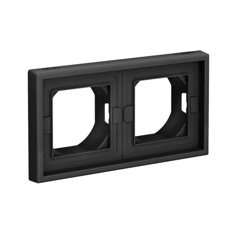 ARTGALLERY 2-постовая РАМКА IP44, КАРБОН