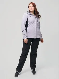 Ветровка женская, размер 60, цвет серый