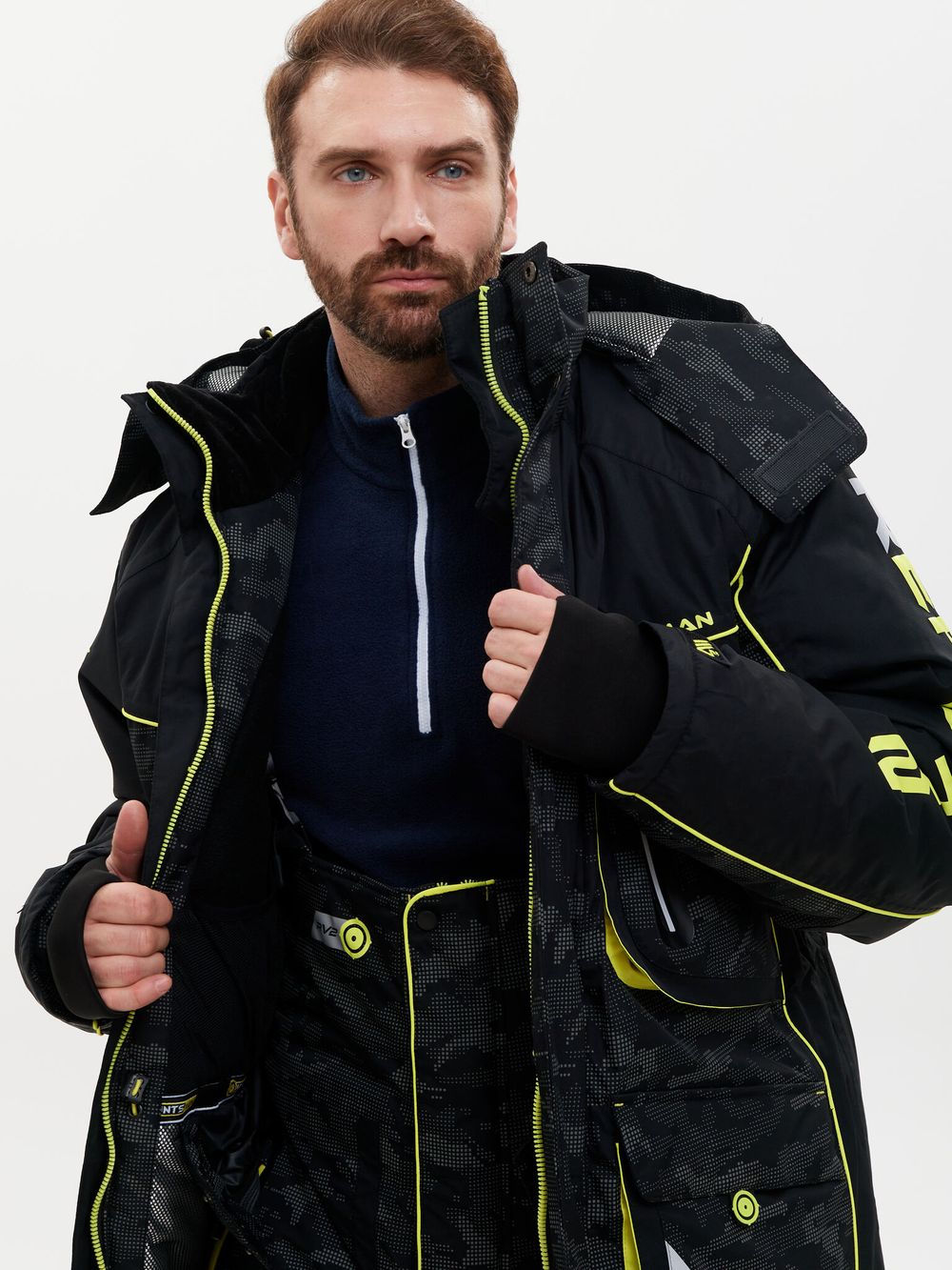 Костюм зимний Siberia Reflect V2 ткань Breathable Reflex Membrane цвет Черный