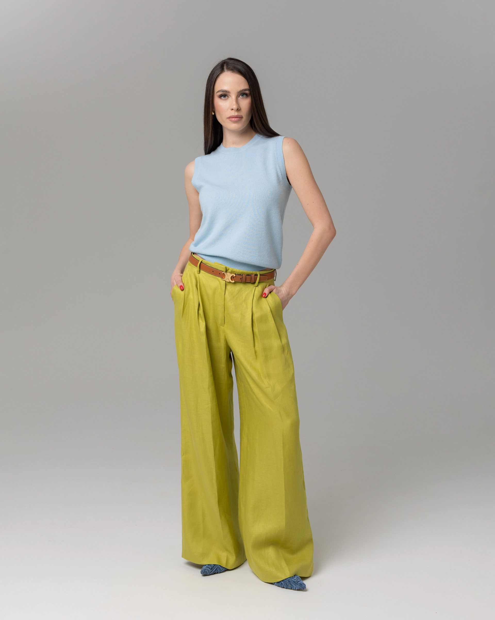 Льняные брюки