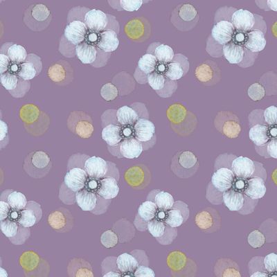 точки-цветочки лиловый