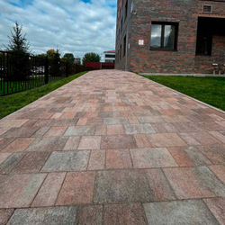 Тротуарная плитка СТАРЫЙ ГОРОД - Листопад гранит Клен, комплект из 3 видов плит