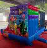 УЦЕНКА Коммерческий надувной батут «Подводный мир » 4*3,5*2,5 м