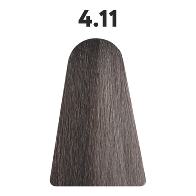 4.11 гель-краска KAARAL Baco Color Glaze средний коричневый интенсивно-пепельный - 60 мл.