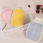 Мочалка - варежка для тела жёсткая «Premium - Lavita», цвет светло - розовый, 14*24см (ZIP пакет)