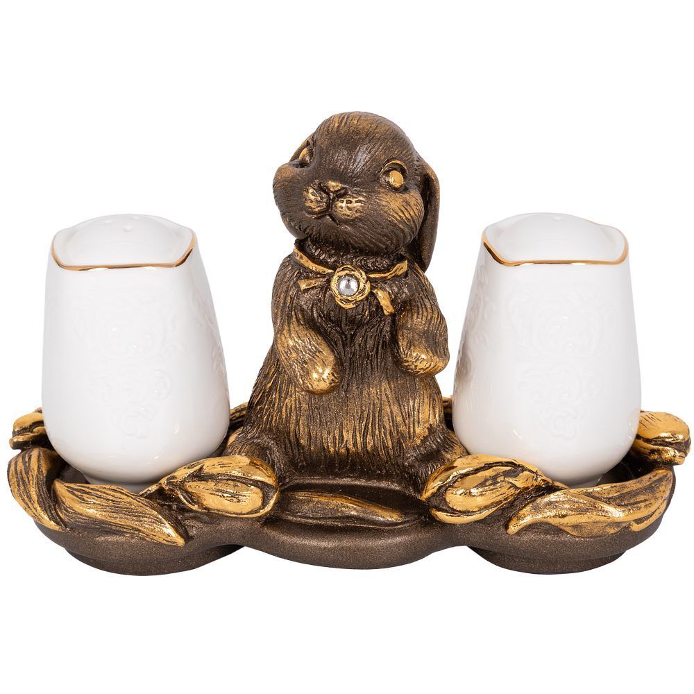 Подставка под специи Кролик Эйприл Бронза