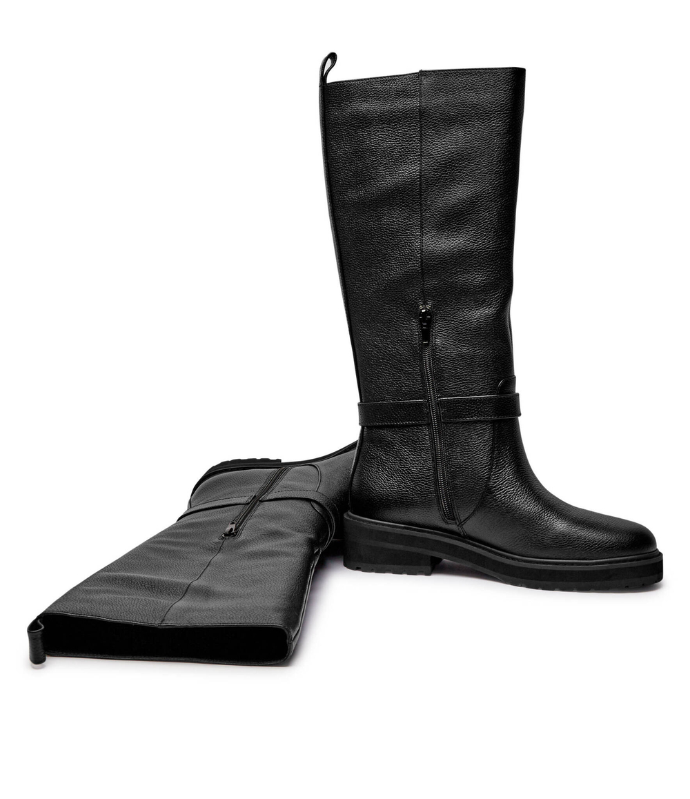 Кожаные офицерские сапоги TWINSET - черный(242TGT172)