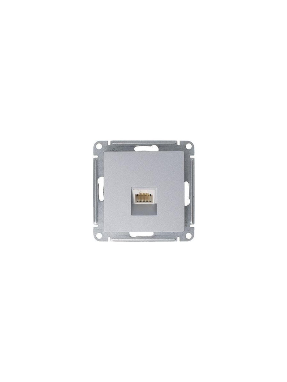 Розетка компьютерная 1-м AtlasDesign RJ45 кат.5E механизм алюм. SE ATN000383