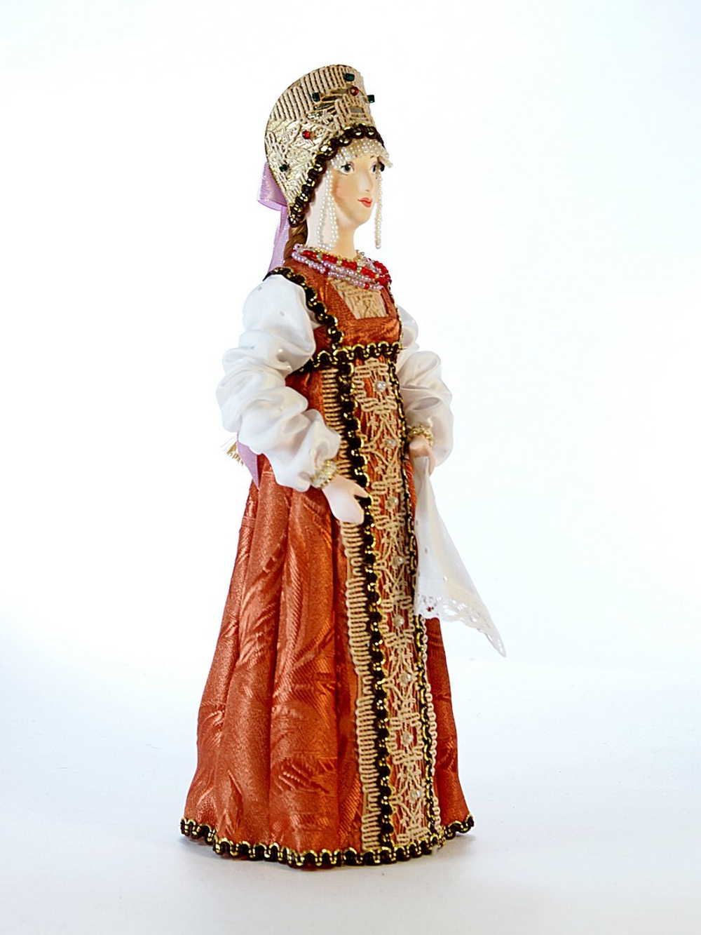 Кукла коллекционная Девушка в русском народном костюме