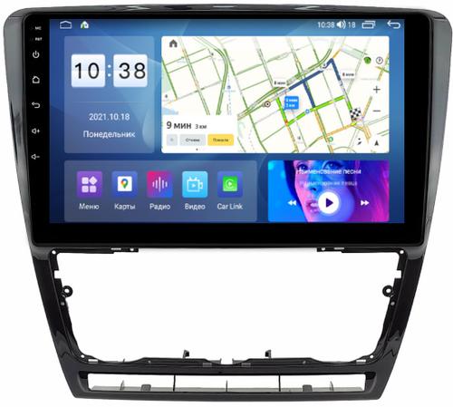 Магнитола для Skoda Octavia A5 2004-2013 (рамка черная глянцевая) - Parafar PF005BXHD на Android 13, CarPlay, 4G SIM-слот