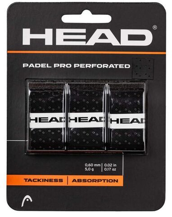 Head Padel Pro Perforated 3P - black