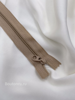 Молния бежевая(телесная) неразъемная