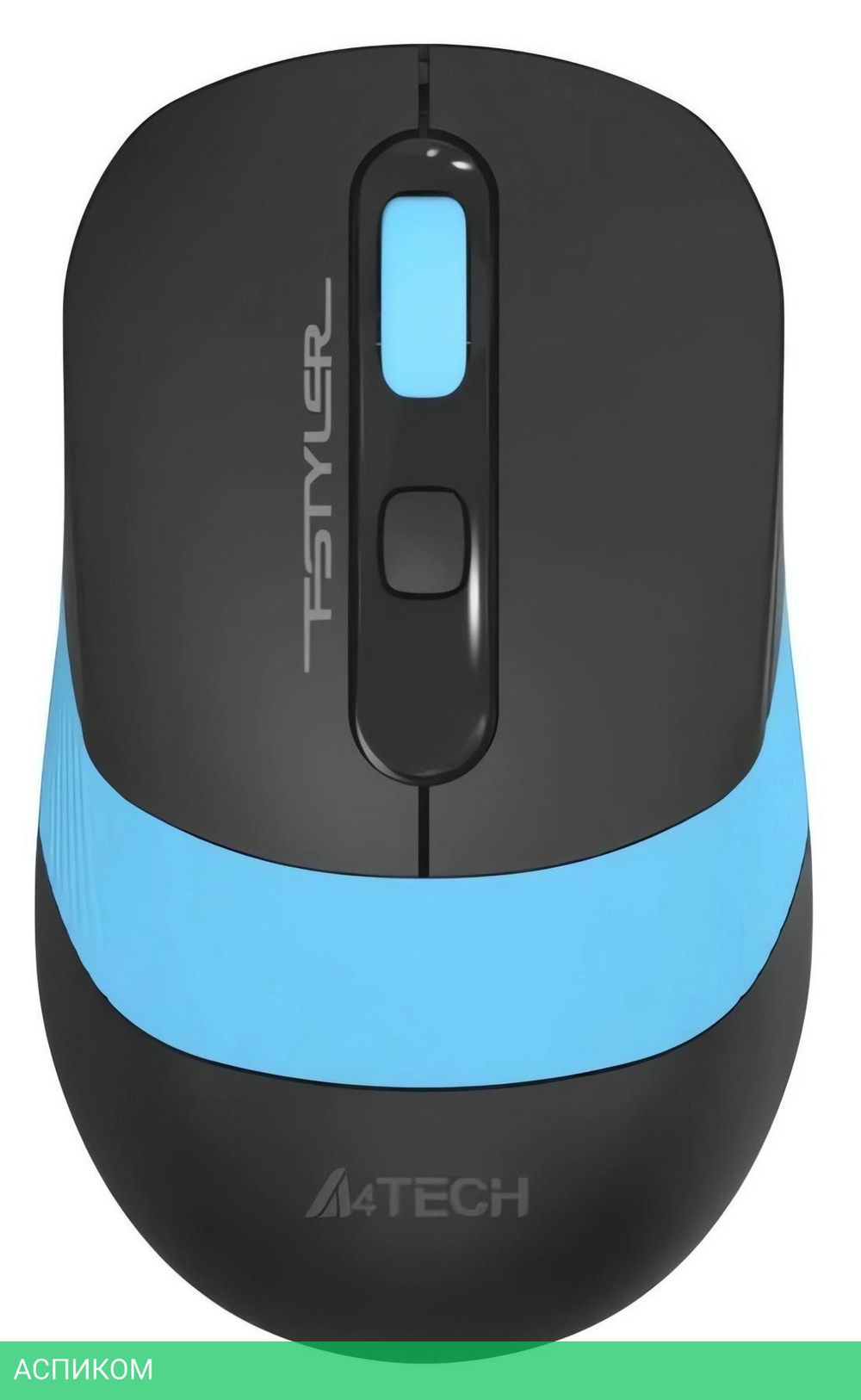 Мышь A4Tech Fstyler FG10S черный/голубой
