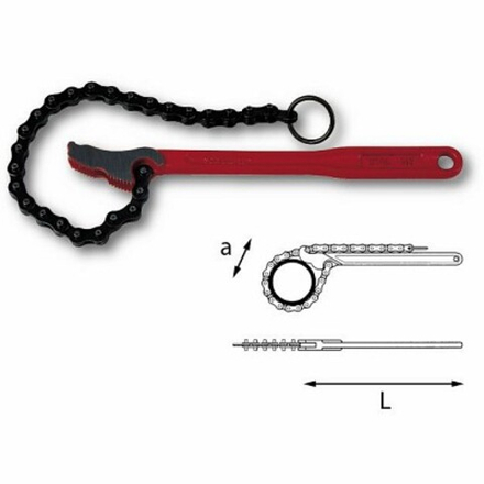 312 Цепной трубный ключ, облегченная модель, USAG (Италия)