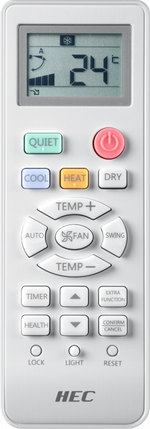 Сплит-система кондиционер инверторный HEC Comfort HEC-24HRC03/R3(DB)(IN)/HEC-24HRC03/R3(DB)(OUT)