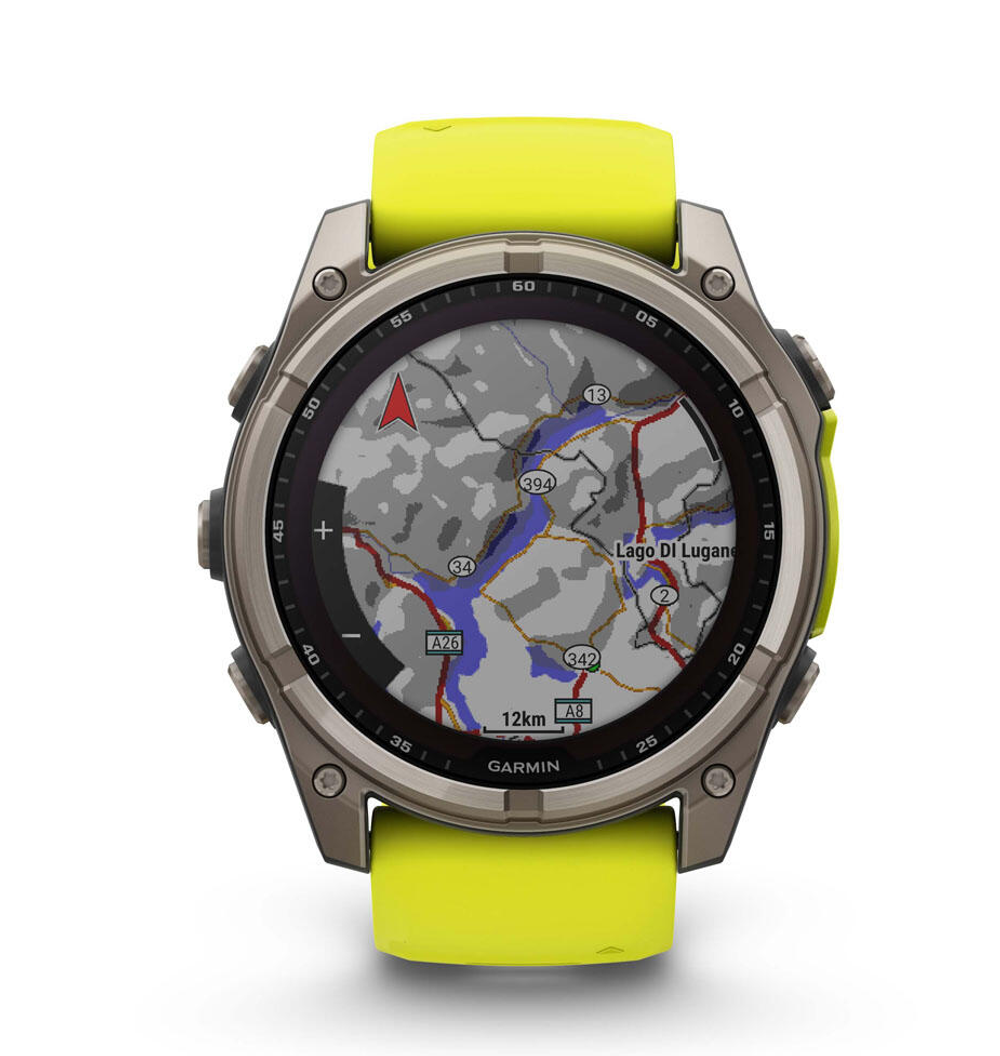 Умные часы Garmin Fenix 8 51мм Solar Sapphire Natural Titan
