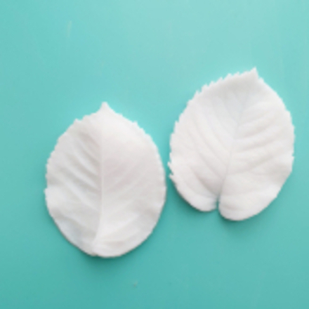 Молд силиконовый двусторонний лист розы / вайнер для лепки листьев