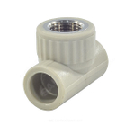 Тройник PP-R комбинированный серый Дн 32х3/4" ВР VALFEX 10127132Г