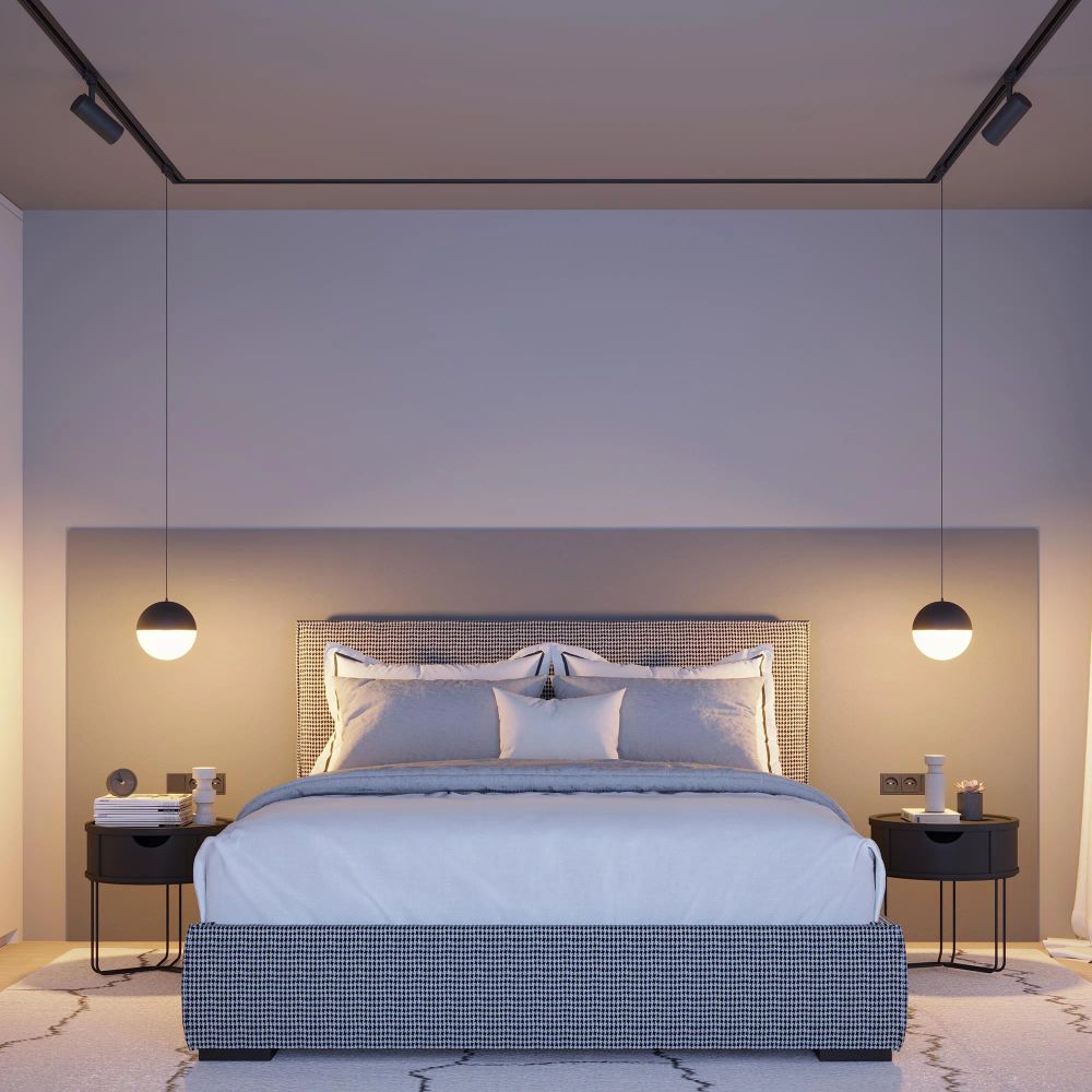 Трек встраиваемый LGD-4TR-TRACK-F-2000-BK-M (D) (Arlight, IP20 Металл, 3 года) 055350