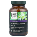 Gaia Herbs, корень ашваганды, 120 веганских капсул Liquid Phyto-Caps®
