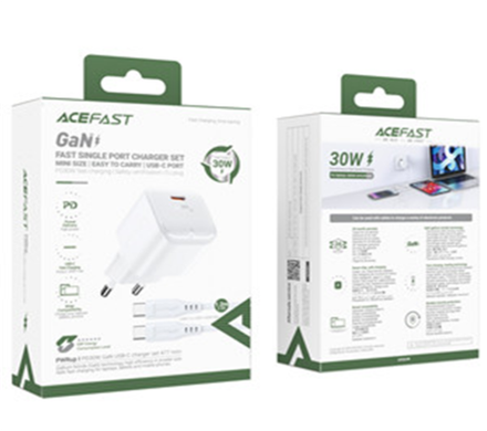 A77 mini PD30W GaN single USB-C charger set (C3-03) (EU)