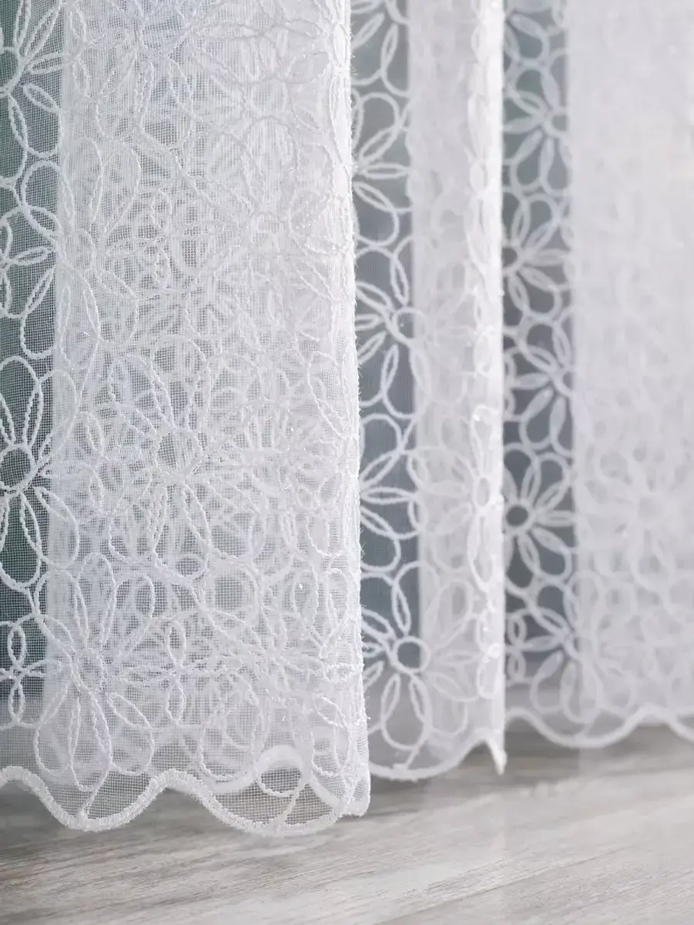 Тюль в спальню гостиную белый 300х240